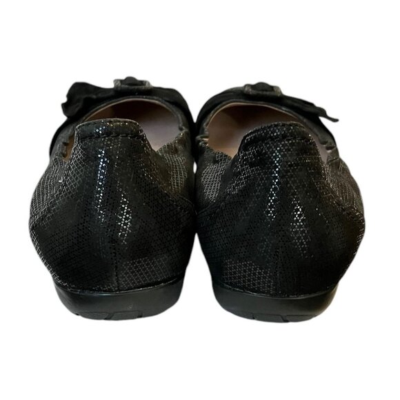 Abeo BIO System Black Tabitha Slip On LEATHER Ballet FLATS w/ ARCH SUPPORT-Sz 9N - Picture 6 of 16